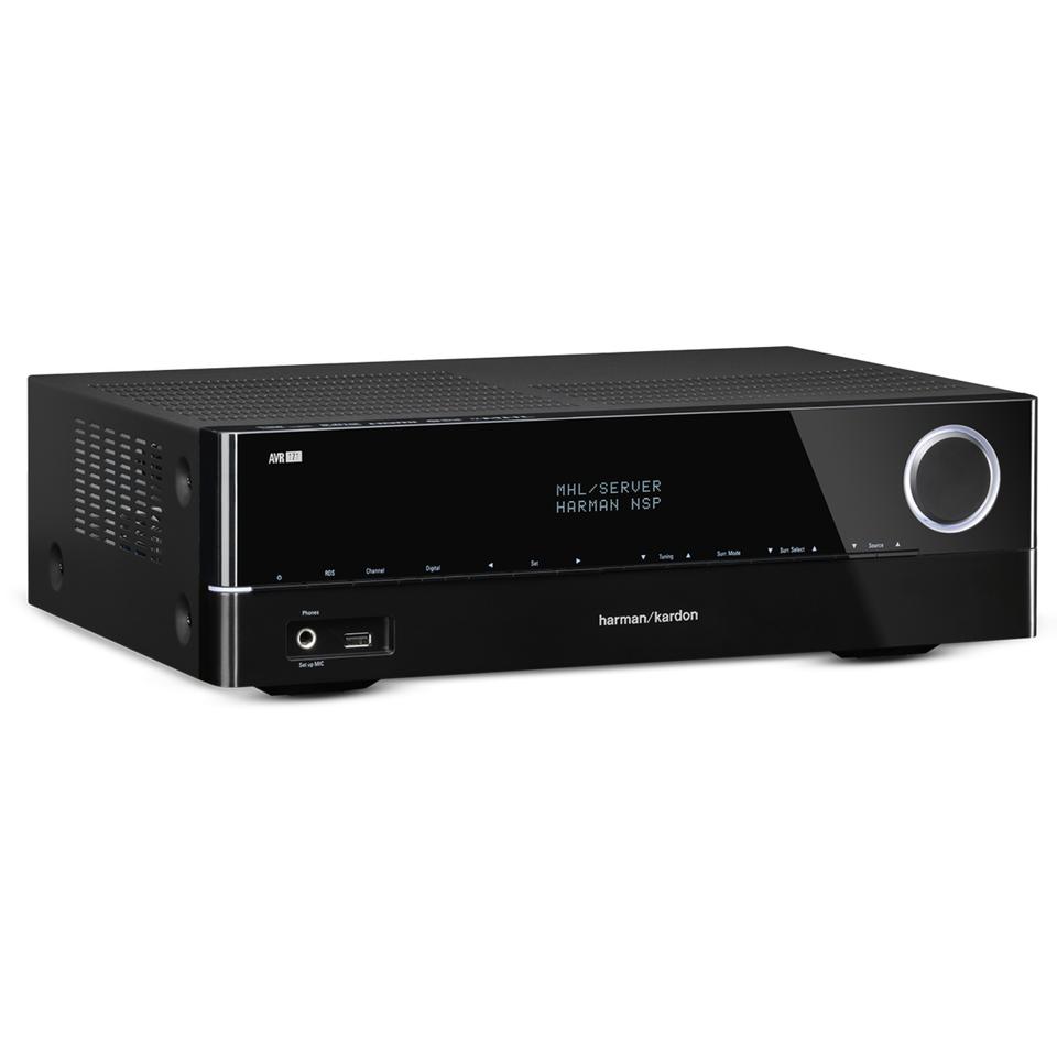 AVR 171 - Black - 700-watt, 7.2-channel, networked AVR with AirPlay and Bluetooth connectivity - Hero