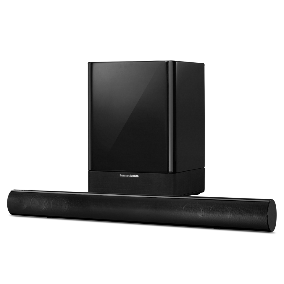 SB 16 - Black - Powerful Soundbar with Powered Wireless Subwoofer - Hero