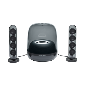 Harman Kardon SoundSticks 4 - Black - Bluetooth Speaker System - Front