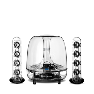 SoundSticks Wireless - Clear - Three-piece wireless speaker system with Bluetooth - Hero