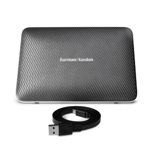 Esquire 2 - Grey - Premium portable Bluetooth speaker with quad microphone conferencing system - Detailshot 2
