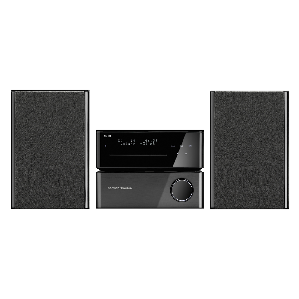 MAS 111 - Black - Stereo music system with DAB/FM RDS tuner, The Bridge III included - Hero