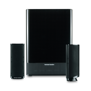 HKTS 2 MkII - Black - 2.1 channel home theater system with 200W subwoofer - Front