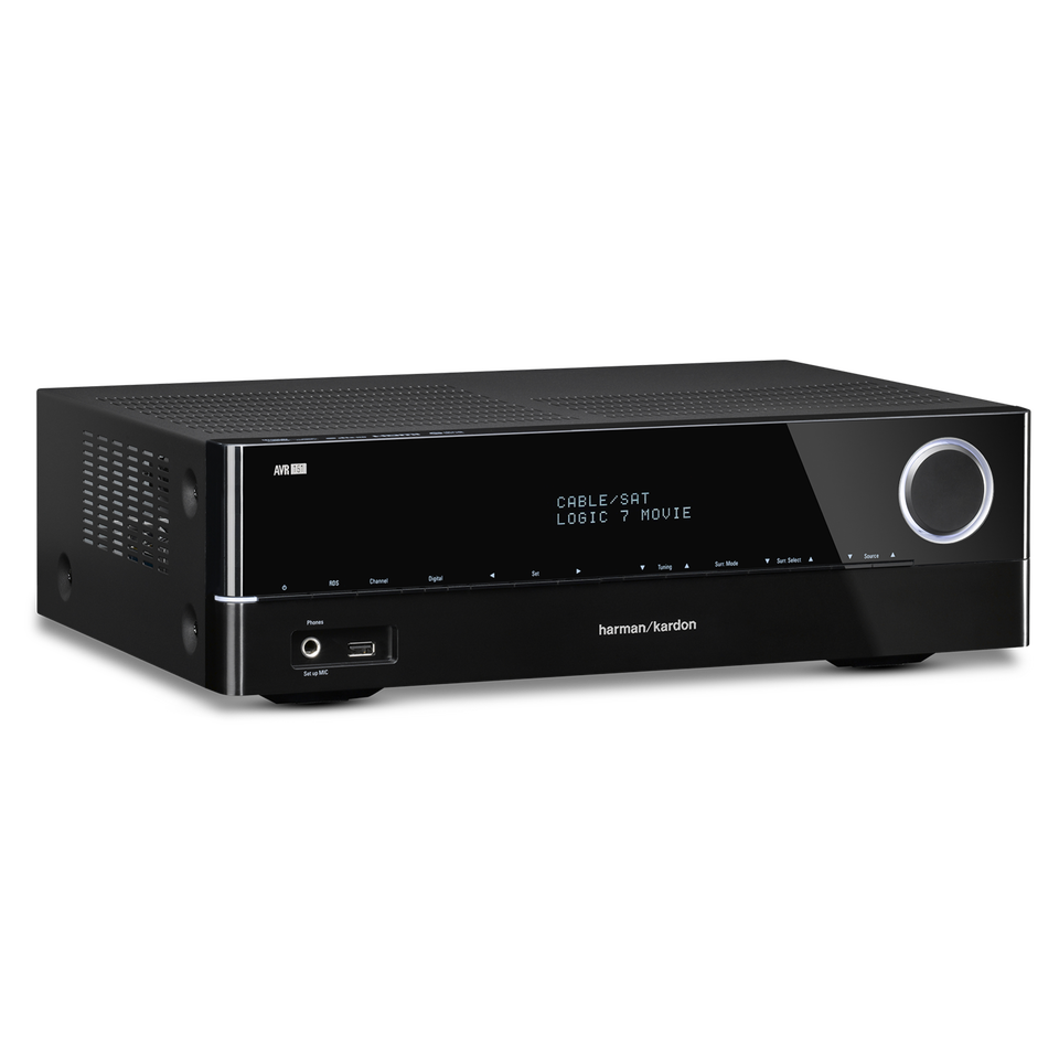 AVR 151 - Black - 375-watt, 5.1-channel, networked audio/video receiver - Hero