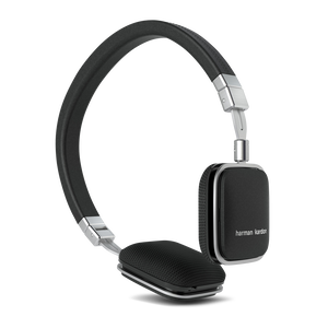 Soho-A - Black - Premium, on-ear mini headphones with Universal 1 button remote - Hero