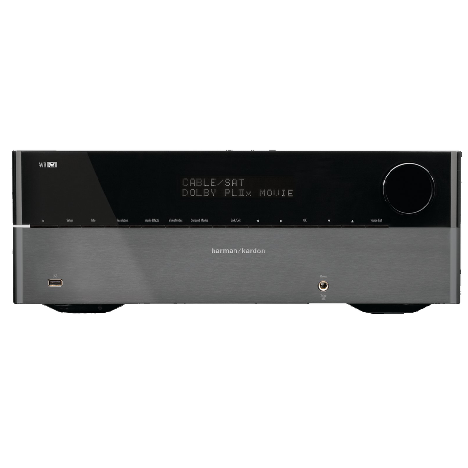 AVR 265 - Black - 7.1-ch, 95-watt AV receiver with HDMI, ARC, Internet radio and DLNA - Hero